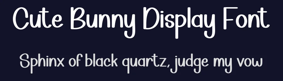 Cute Bunny Display Font by creativeletter — Script Handwritten Font — thumbnail 2