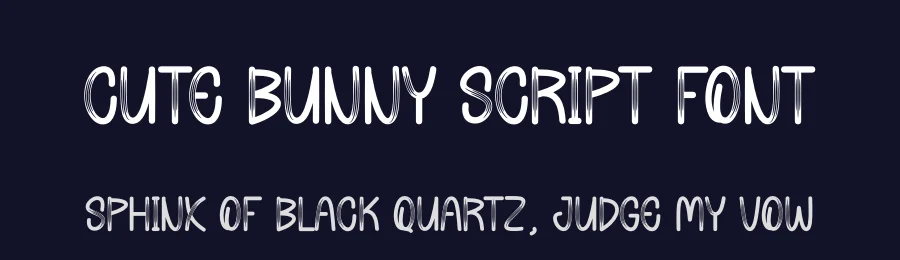 Cute Bunny Script Font by andikastudio — Display Font — thumbnail 2