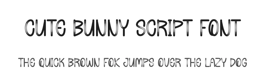 Cute Bunny Script Font by andikastudio — Display Font