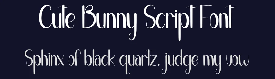 Cute Bunny Script Font by andikastudio — Display Font — thumbnail 2