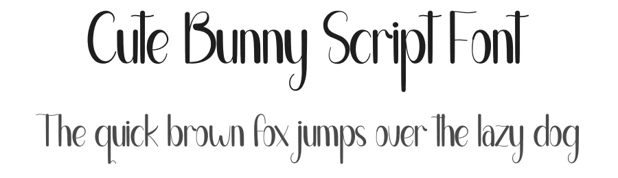 Cute Bunny Script Font by andikastudio — Display Font