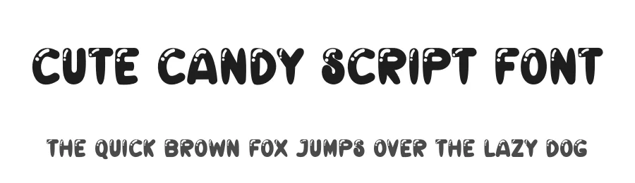 Cute Candy Script Font by freshtypeink — Display Font