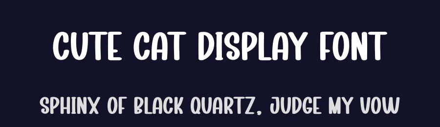 Cute Cat Display Font by creativeletter — Display Font — thumbnail 2