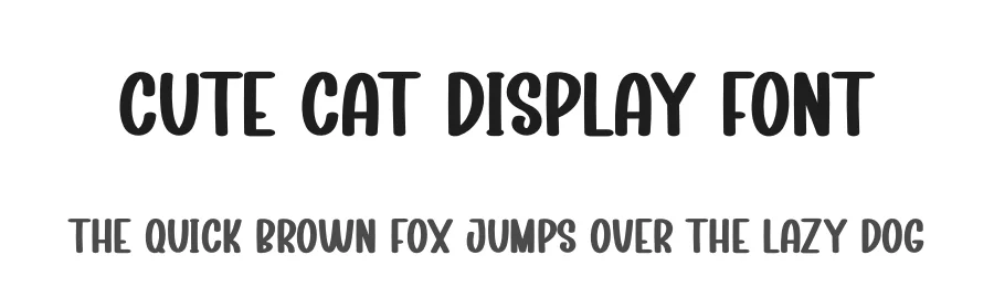 Cute Cat Display Font by creativeletter — Display Font