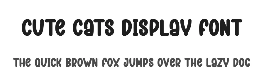 Cute Cats Display Font by creativeletter — Display Font