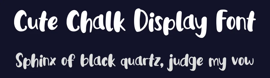 Cute Chalk Display Font by MasyafiStudio — Display Font — thumbnail 2