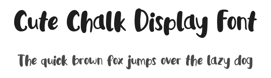 Cute Chalk Display Font by MasyafiStudio — Display Font