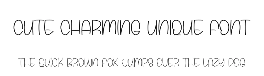 Cute Charming Unique Font by andikastudio — Script Handwritten Font
