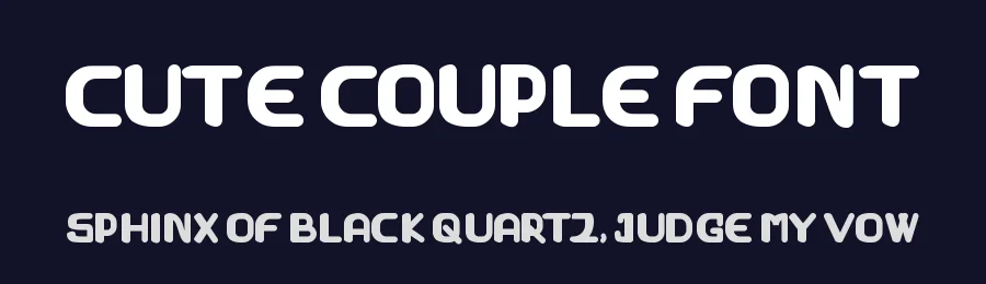 Cute Couple Font by ambara_studio — Display Font — thumbnail 2