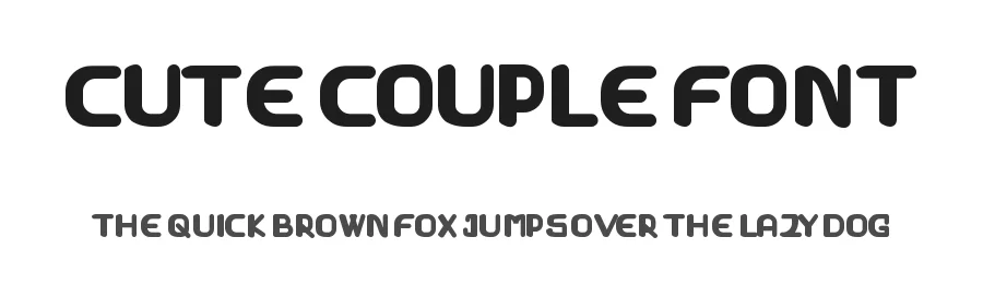 Cute Couple Font by ambara_studio — Display Font