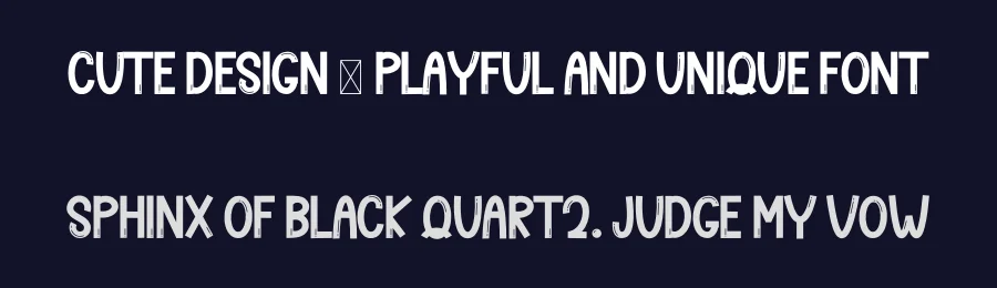 Cute Design – Playful And Unique Font by freshtypeink — Display Font — thumbnail 2