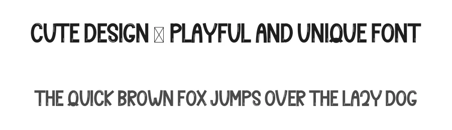 Cute Design – Playful And Unique Font by freshtypeink — Display Font
