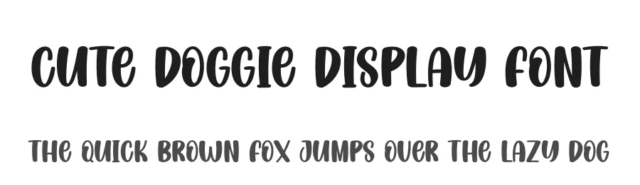 Cute Doggie Display Font by creativeletter — Display Font