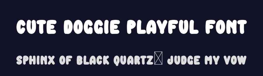 Cute Doggie Playful Font by freshtypeink — Display Font — thumbnail 2