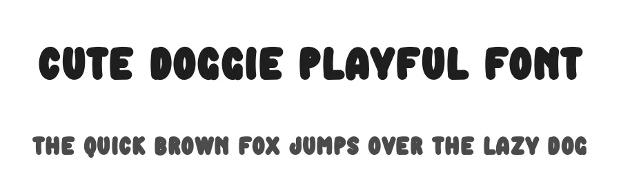 Cute Doggie Playful Font by freshtypeink — Display Font