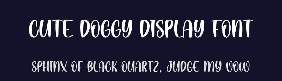 Cute Doggy Display Font by andikastudio — Display Font — thumbnail 2