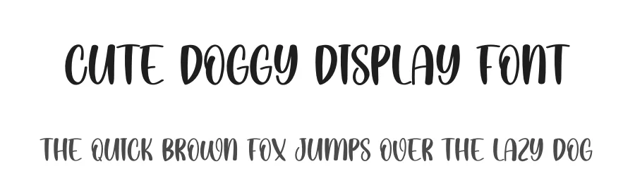 Cute Doggy Display Font by andikastudio — Display Font