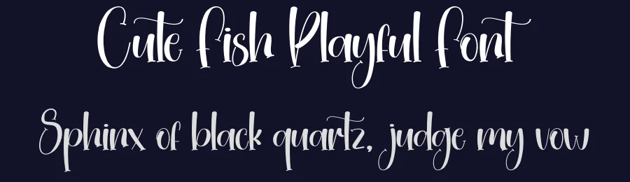 Cute Fish Playful Font by creativeletter — Script Handwritten Font — thumbnail 2