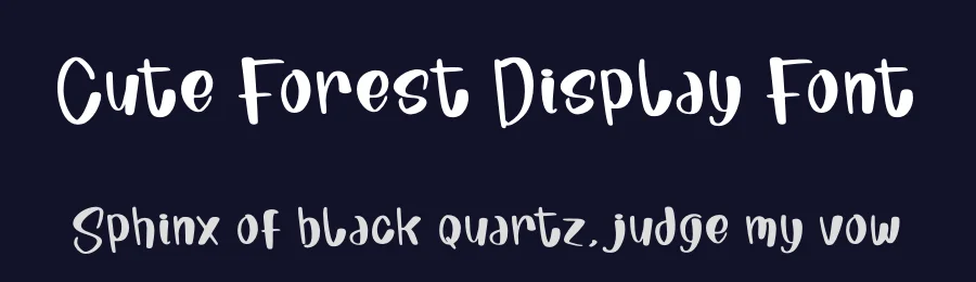 Cute Forest Display Font by glorytype — Display Font — thumbnail 2