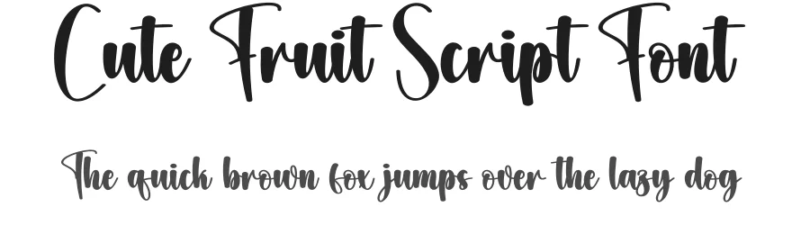 Cute Fruit Script Font by creativeletter — Script Handwritten Font