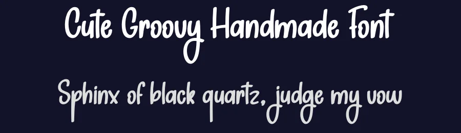 Cute Groovy Handmade Font by creativeletter — Display Font — thumbnail 2