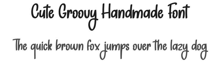 Cute Groovy Handmade Font by creativeletter — Display Font