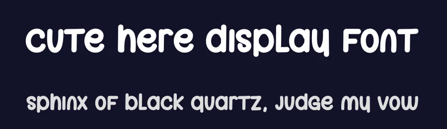 Cute Here Display Font by andikastudio — Display Font — thumbnail 2