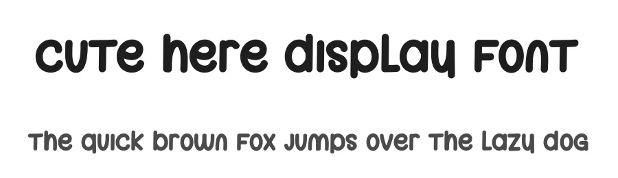 Cute Here Display Font by andikastudio — Display Font