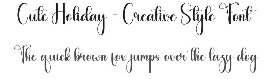 Cute Holiday – Creative Style Font by andikastudio — Script Handwritten Font