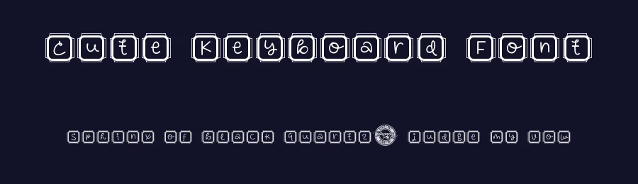Cute Keyboard Font by CalligraphyFonts.net — Display Font — thumbnail 2