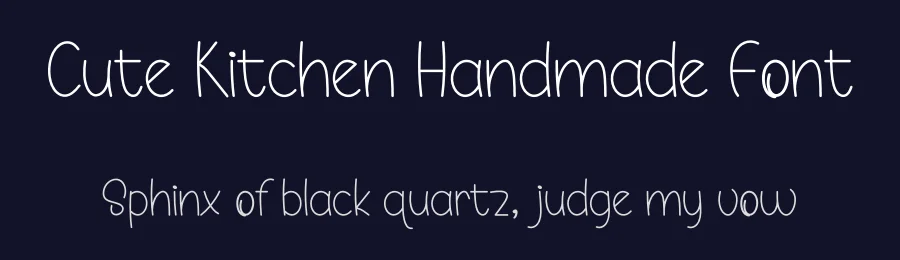 Cute Kitchen Handmade Font by freshtypeink — Display Font — thumbnail 2