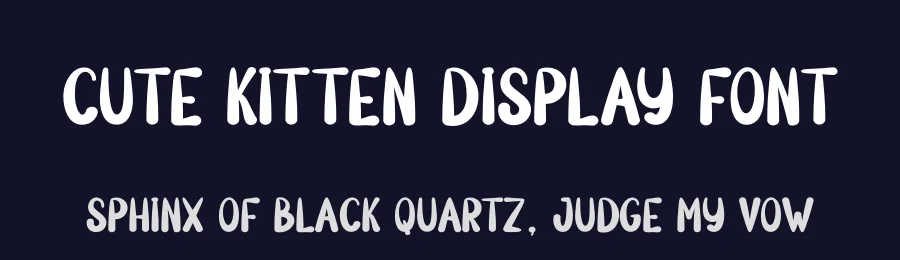 Cute Kitten Display Font by andikastudio — Display Font — thumbnail 2
