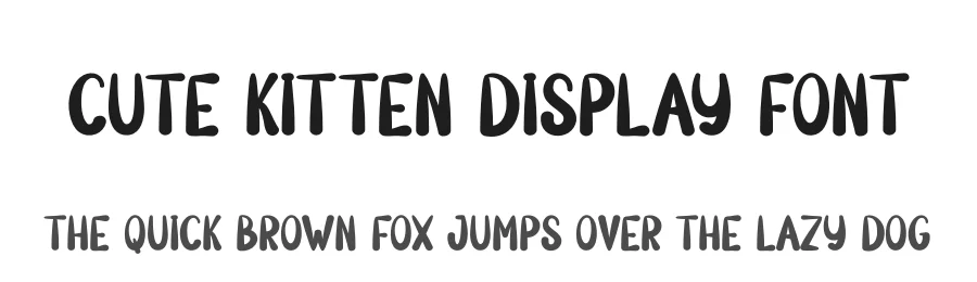 Cute Kitten Display Font by andikastudio — Display Font