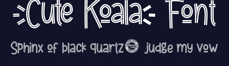 Cute Koala Font by CalligraphyFonts.net — Decorative Font — thumbnail 2