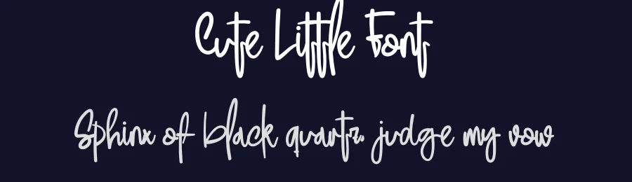 Cute Little Font by levincreative — Script Handwritten Font — thumbnail 2