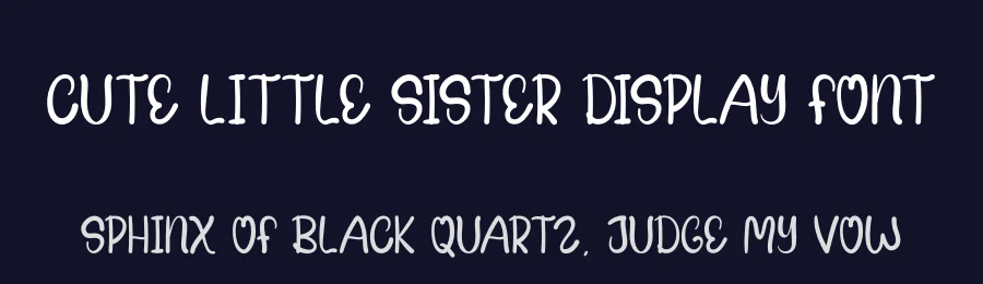 Cute Little Sister Display Font by andikastudio — Display Font — thumbnail 2