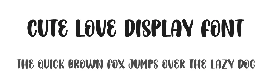 Cute Love Display Font by creativeletter — Display Font
