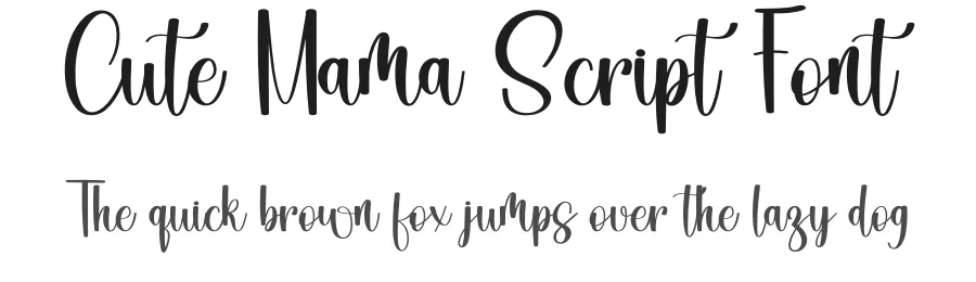 Cute Mama Script Font by freshtypeink — Script Handwritten Font