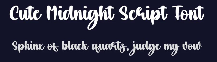 Cute Midnight Script Font by creativeletter — Script Handwritten Font — thumbnail 2
