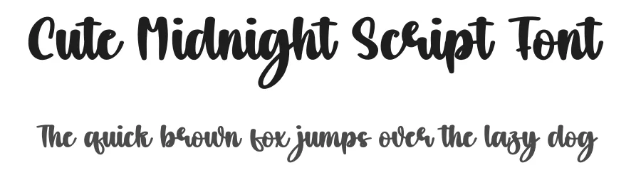 Cute Midnight Script Font by creativeletter — Script Handwritten Font