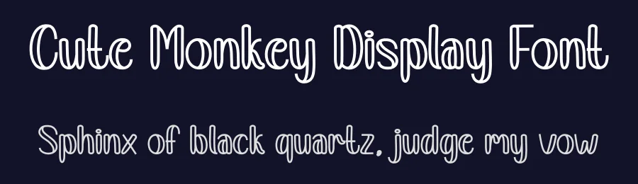 Cute Monkey Display Font by andikastudio — Display Font — thumbnail 2