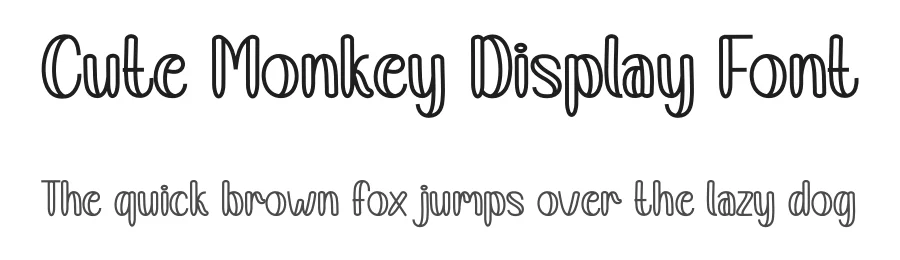 Cute Monkey Display Font by andikastudio — Display Font
