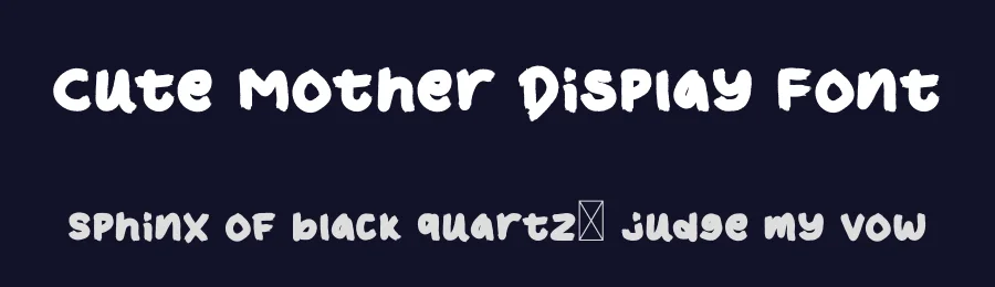 Cute Mother Display Font by Nadiratype — Display Font — thumbnail 2