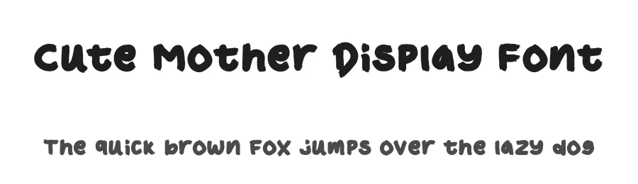 Cute Mother Display Font by Nadiratype — Display Font