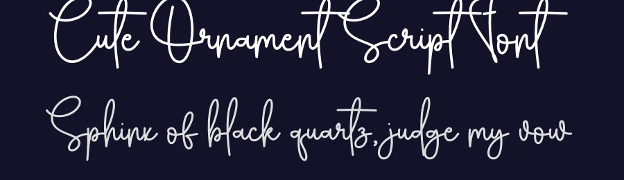 Cute Ornament Script Font by creativeletter — Script Handwritten Font — thumbnail 2