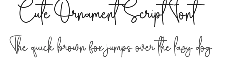 Cute Ornament Script Font by creativeletter — Script Handwritten Font