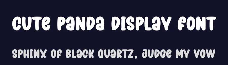 Cute Panda Display Font by creativeletter — Display Font — thumbnail 2