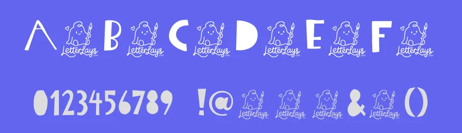 Cute Papercut Free Font by Letterlays — Decorative Font — thumbnail 3