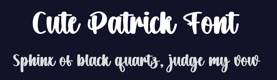 Cute Patrick Font by creativeletter — Script Handwritten Font — thumbnail 2