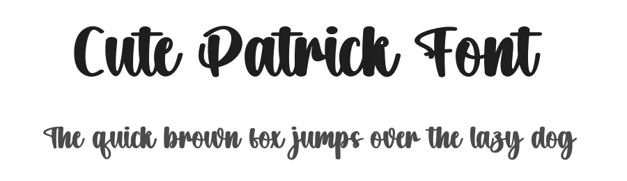 Cute Patrick Font by creativeletter — Script Handwritten Font